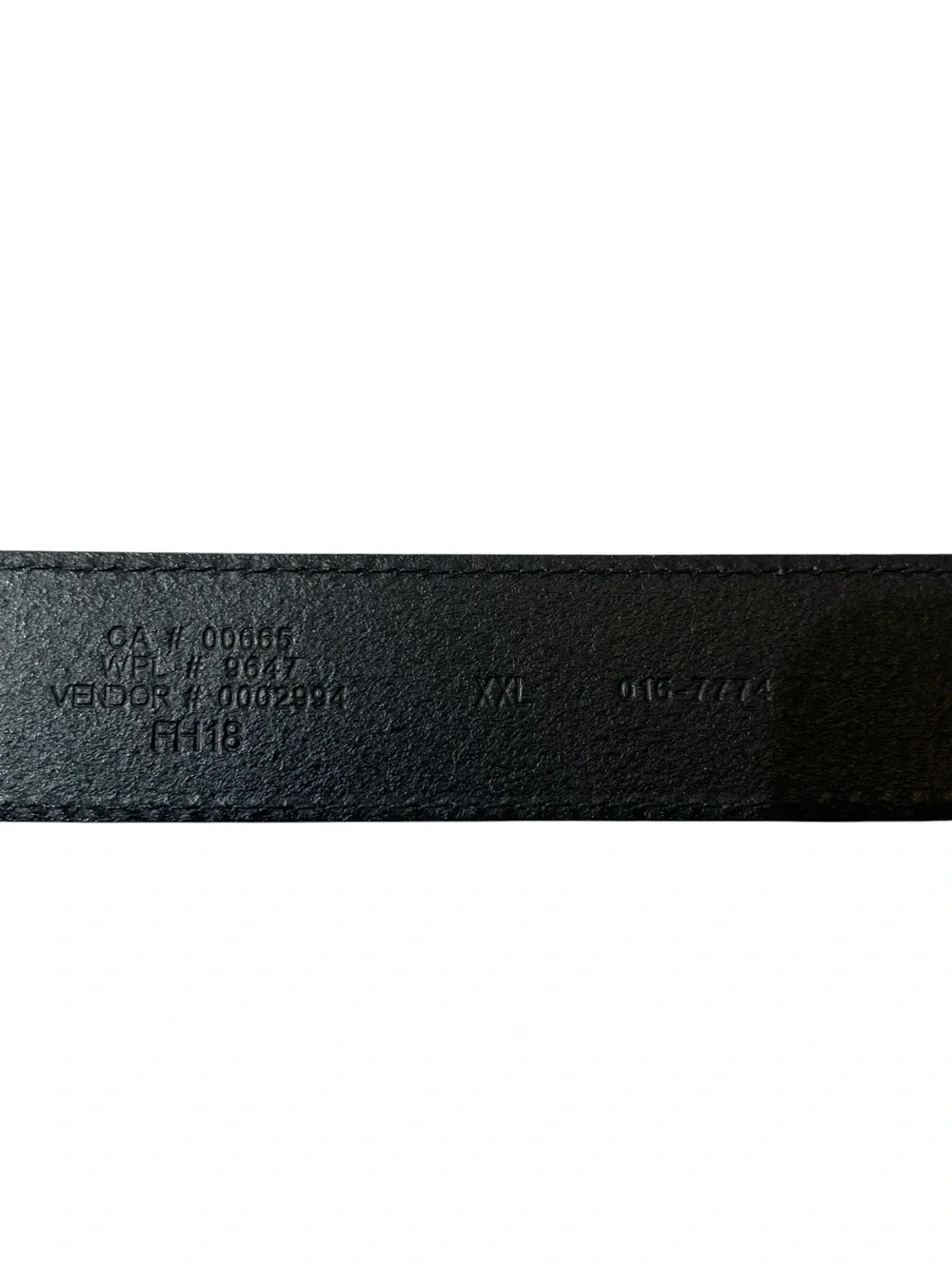 Eddie Bauer Black Pebbled Leather Jeans Belt Sz XXL Wide Brass Buckle 41